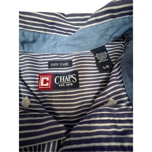 Chaps Easy Care Button Down Shirt Size Large - Picture 2 of 2